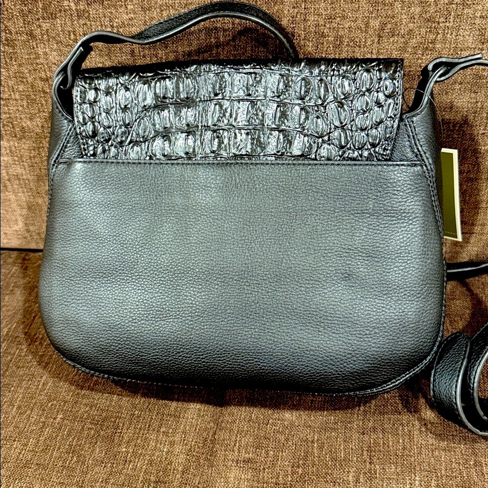 OrYany Crocodile/Suede LeatherCrossbody Bag - Picture 2 of 5